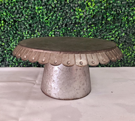 Galvanized Cake Stand