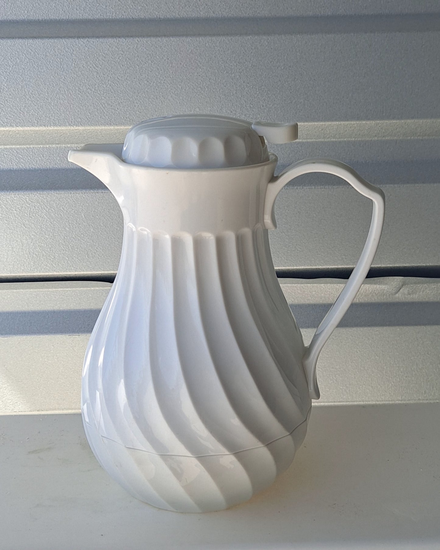 White Coffee Pitcher