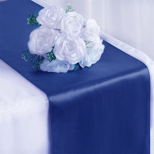 Royal Blue Satin Table Runner