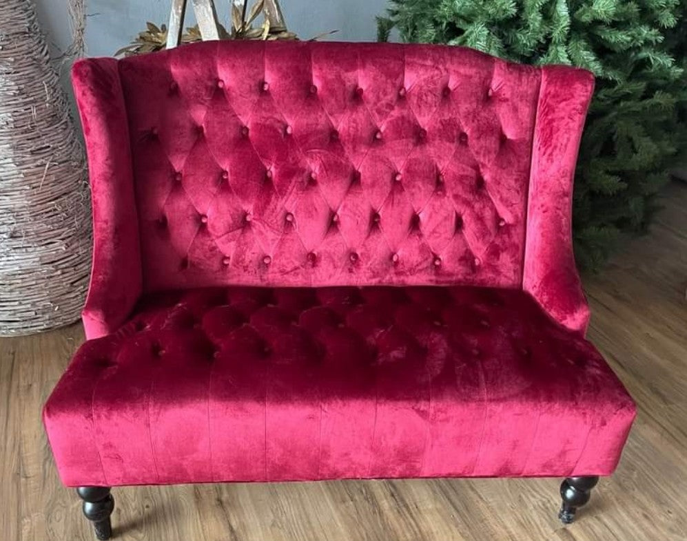 Red Velvet Couch