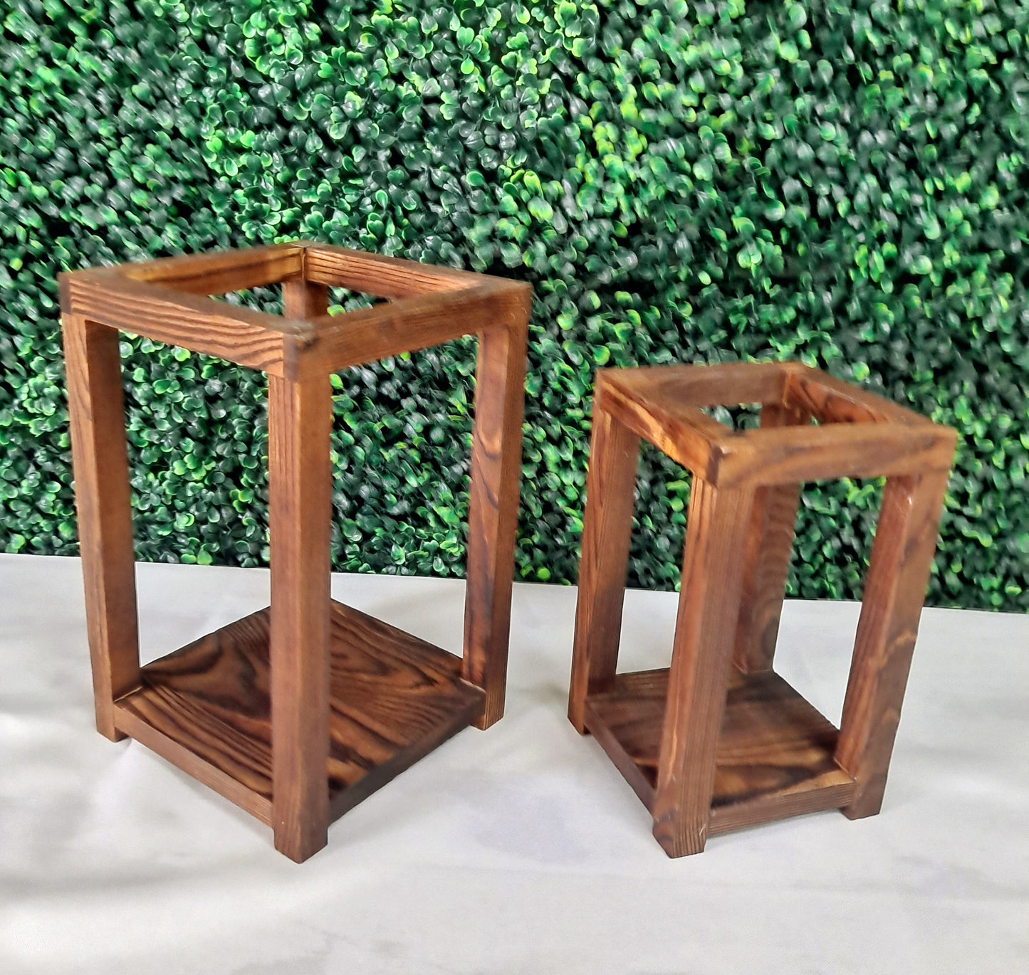 Wood frame centerpieces