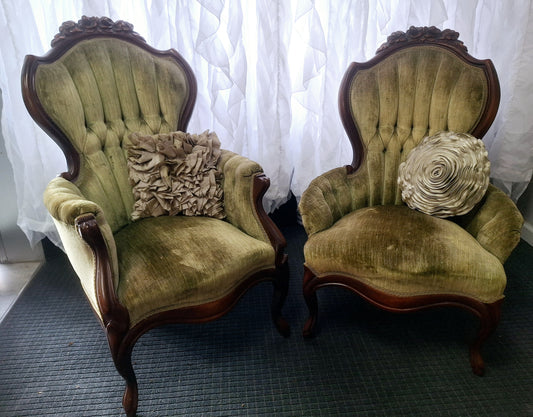 Olive Green Vintage Chairs