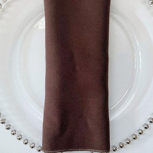 Chocolate Brown Polyester Napkins