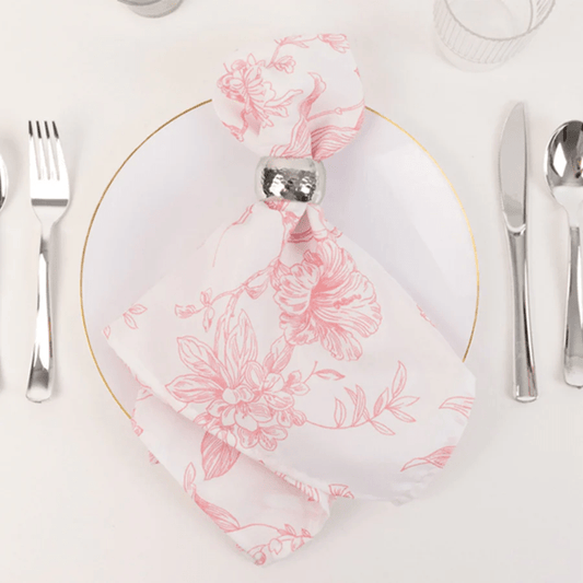 Pink French Toil Napkins