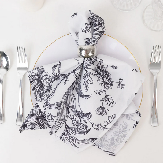 Black French Toil Napkins