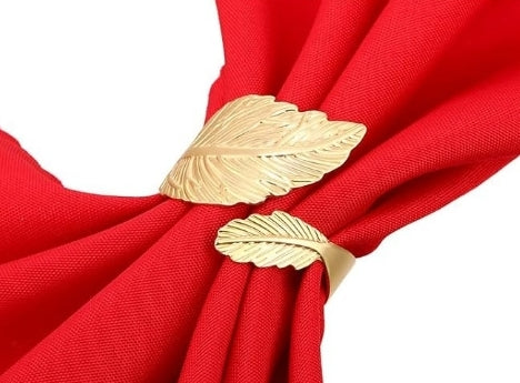 Gold Leaf Napkin Ring