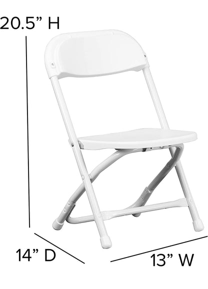 White Kids size Folding Chairs