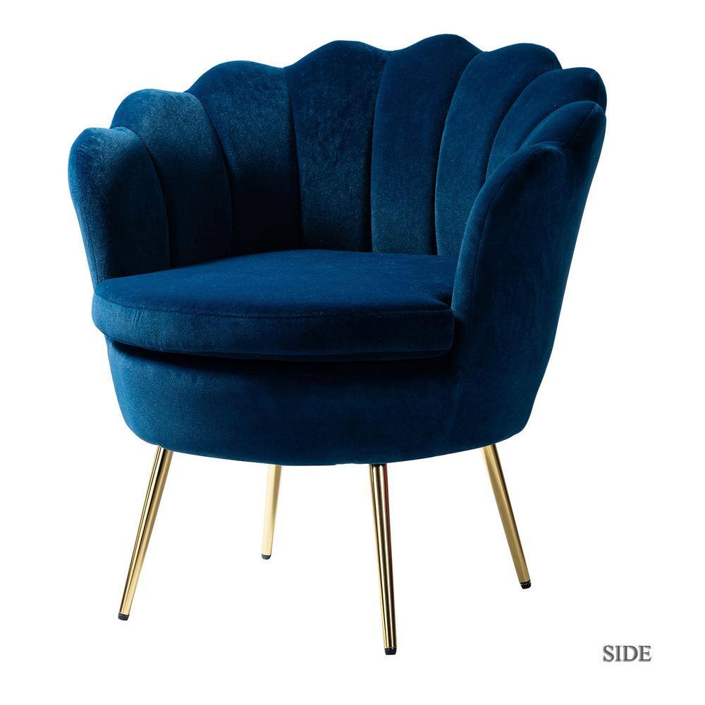 Navy Blue Shell Back Chair