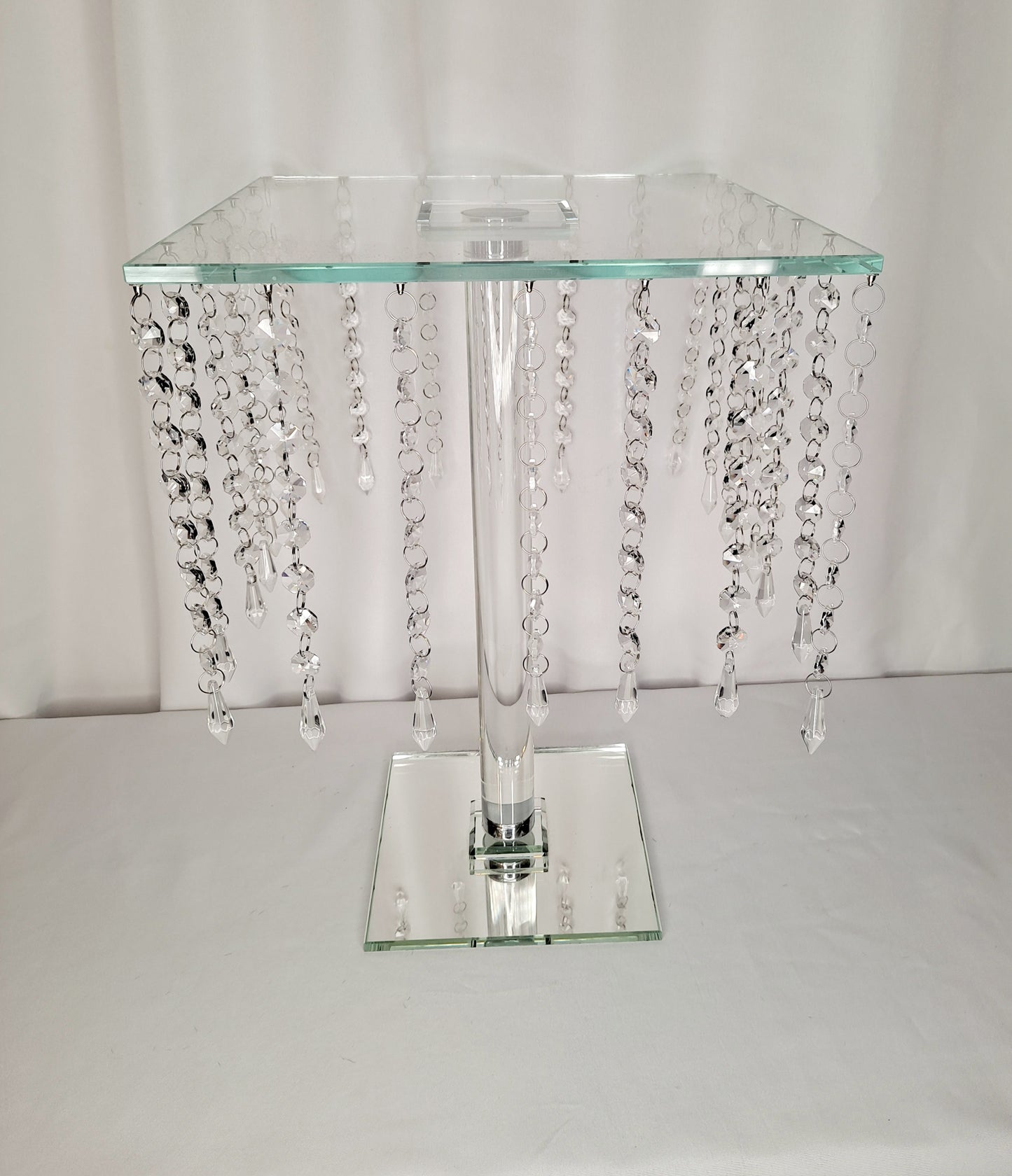 Tall crystal cake stand