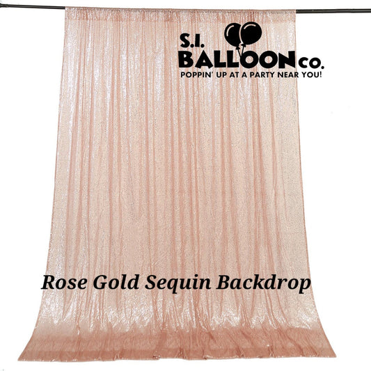 Rose Gold Sequin Backdrop
