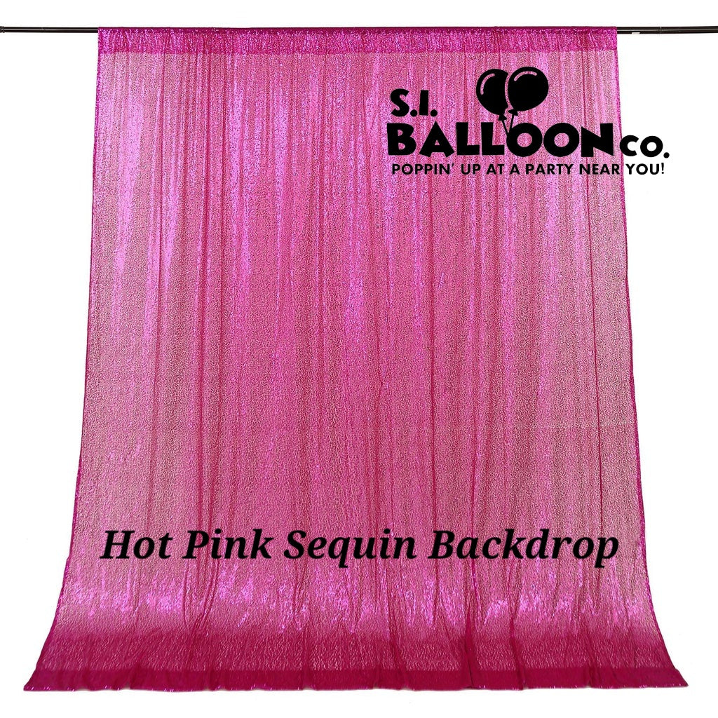 Hot Pink Sequin Backdrop