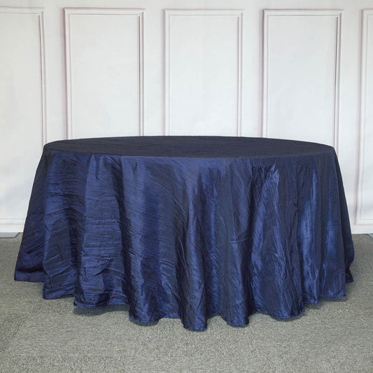 120" Round Tablecloth Navy Blue